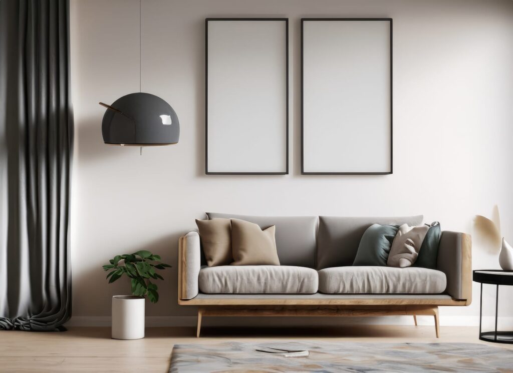 Casa arredata in stile nordico e scandinavo
